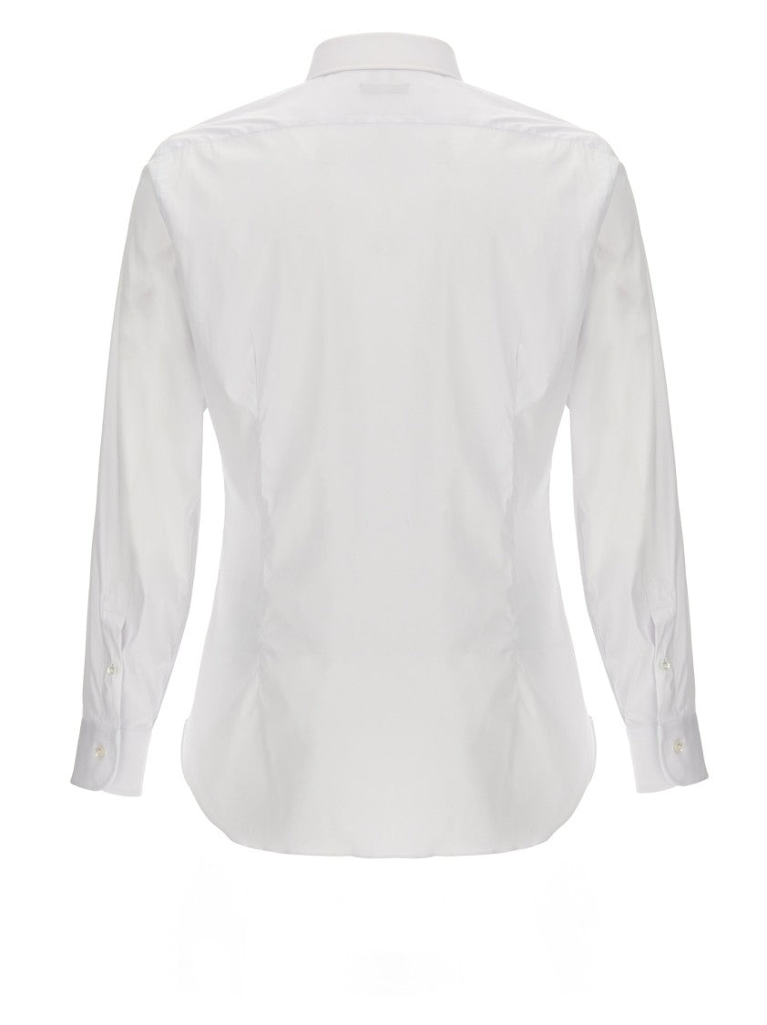 Barba Stretch Cotton Poplin Shirt