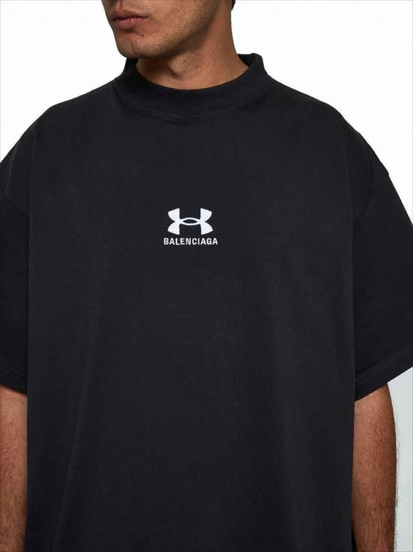 Balenciaga Short-Sleeved Cotton T-Shirt With Minimalist Logo