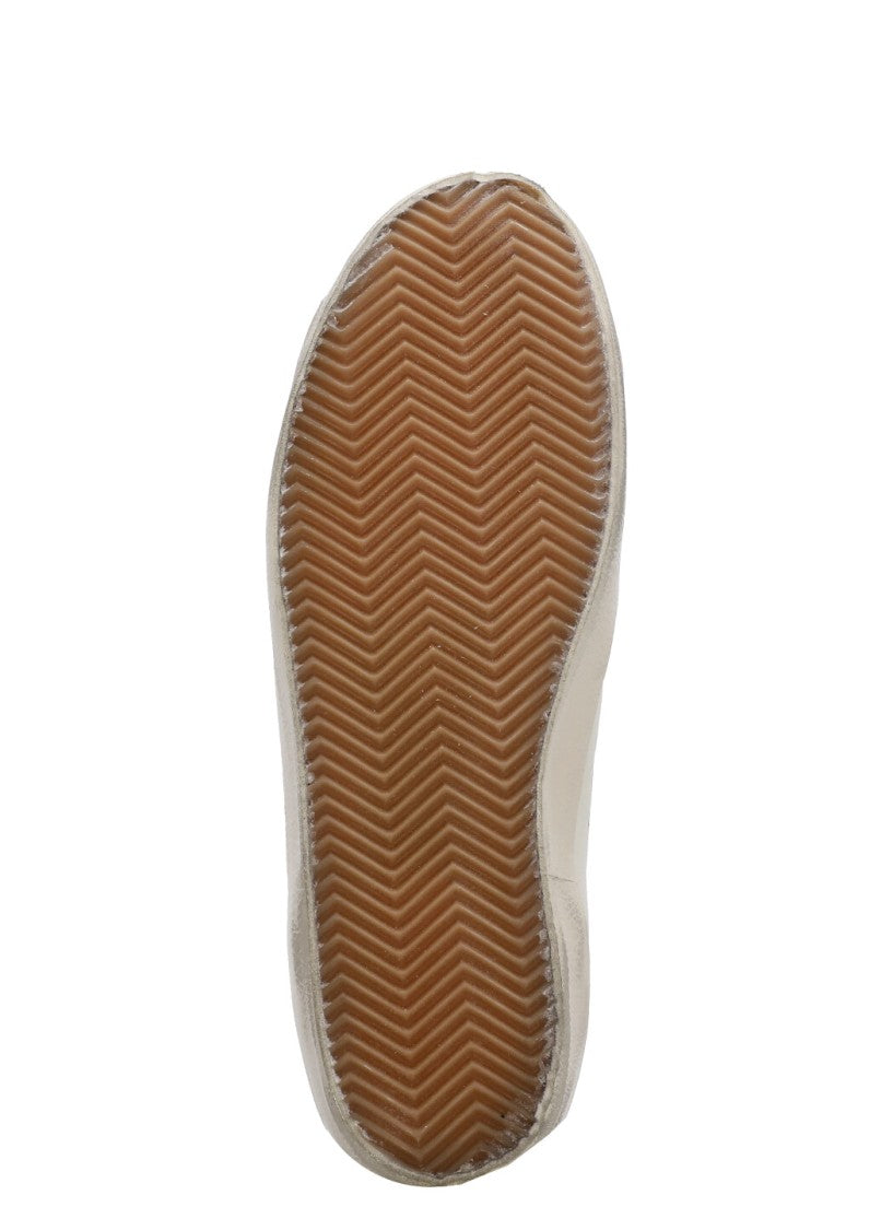 Golden Goose Ivory Smooth Leather Sneakers