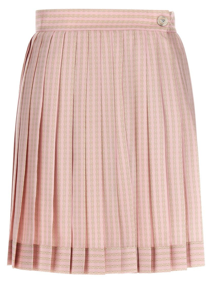 Versace Foulard Print Silk Twill Mini Skirt