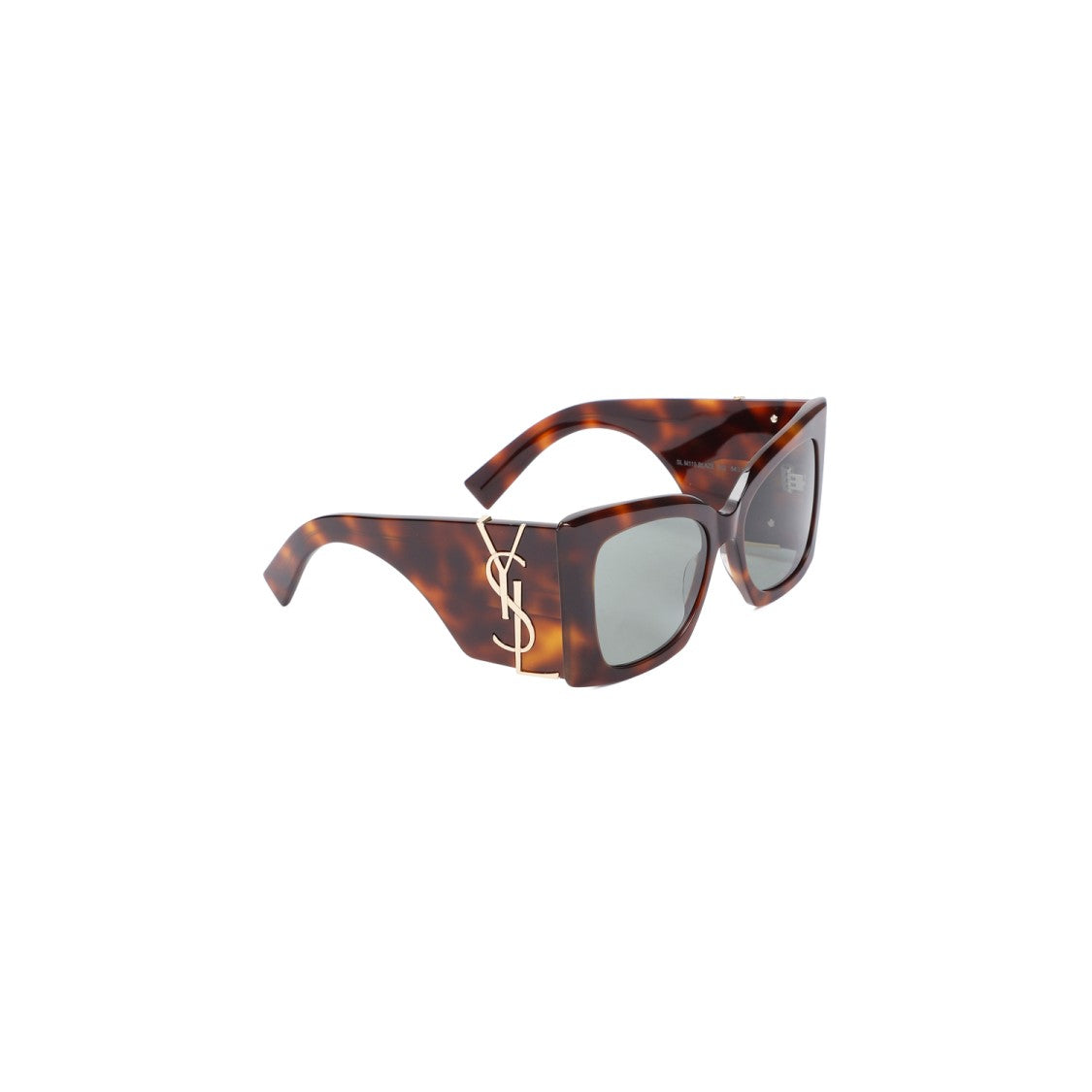 Saint Laurent Havana Green Acetate Sunglasses