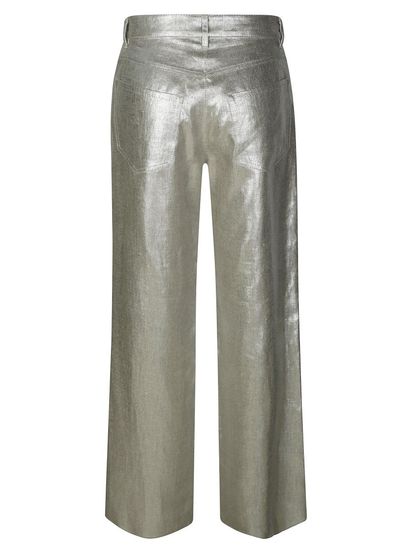 Max Mara Wide-Leg Linen Pants