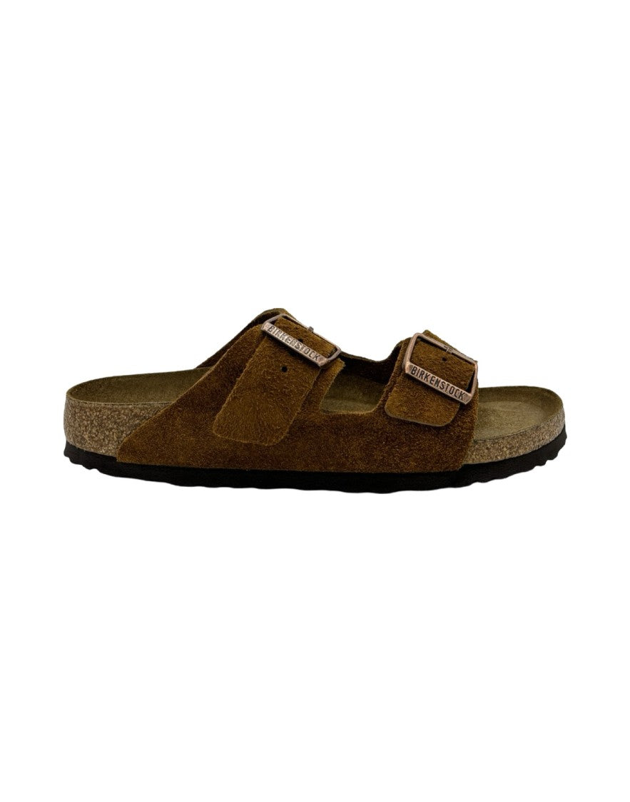 Birkenstock Arizona Suede Slide – Caramel