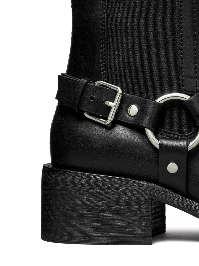 Tory Burch Classic Moto Boots With 50Mm Sturdy Heel