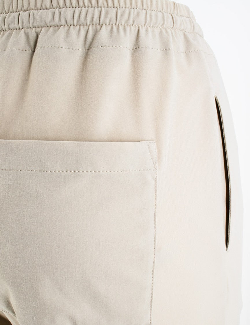 Duno Oat Bi-Stretch Trousers With Drawstring Hem