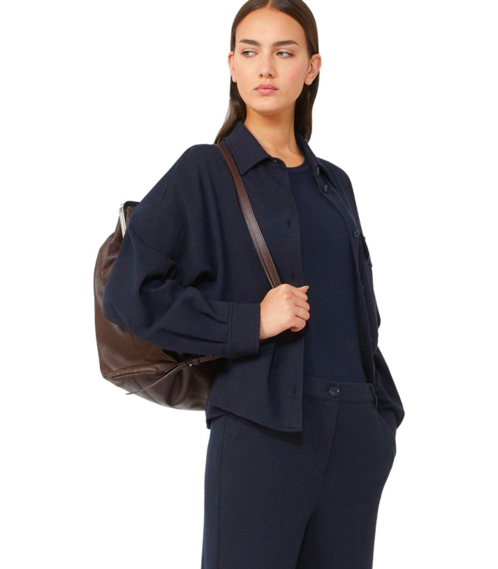 Max Mara Max Mara Vweekend Nancy Blue Shirt Jacket