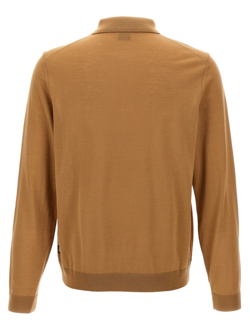 Hugo Boss Polo Shirt-Style Wool Sweater
