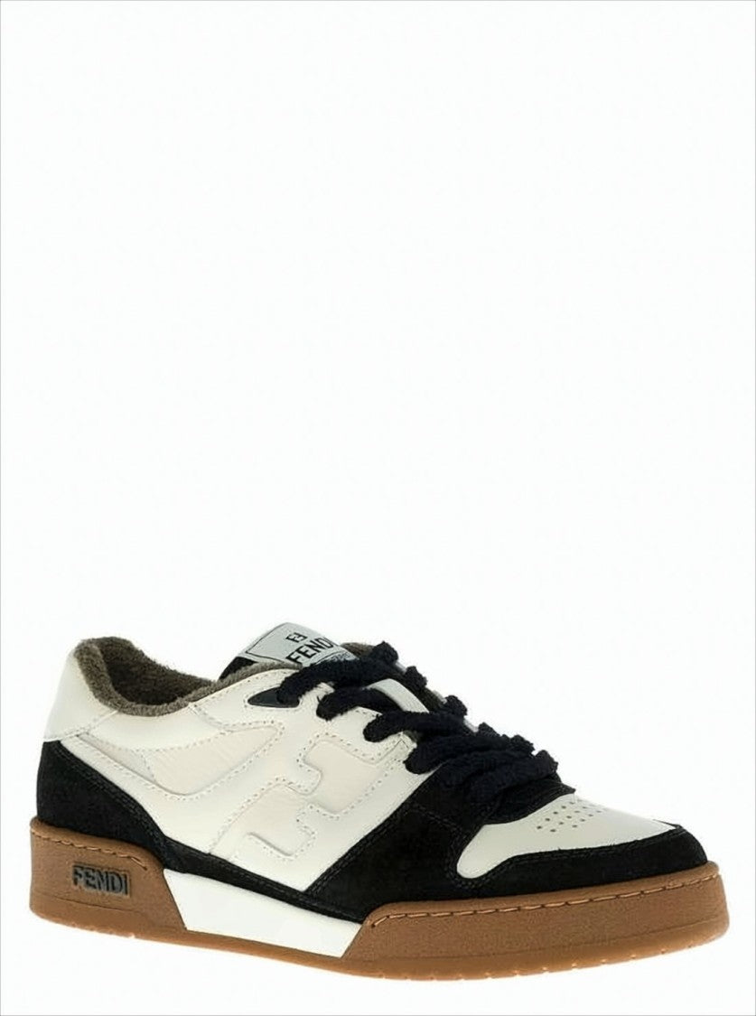 Fendi Low-Top Sneakers With Distinctive Embossed Logo