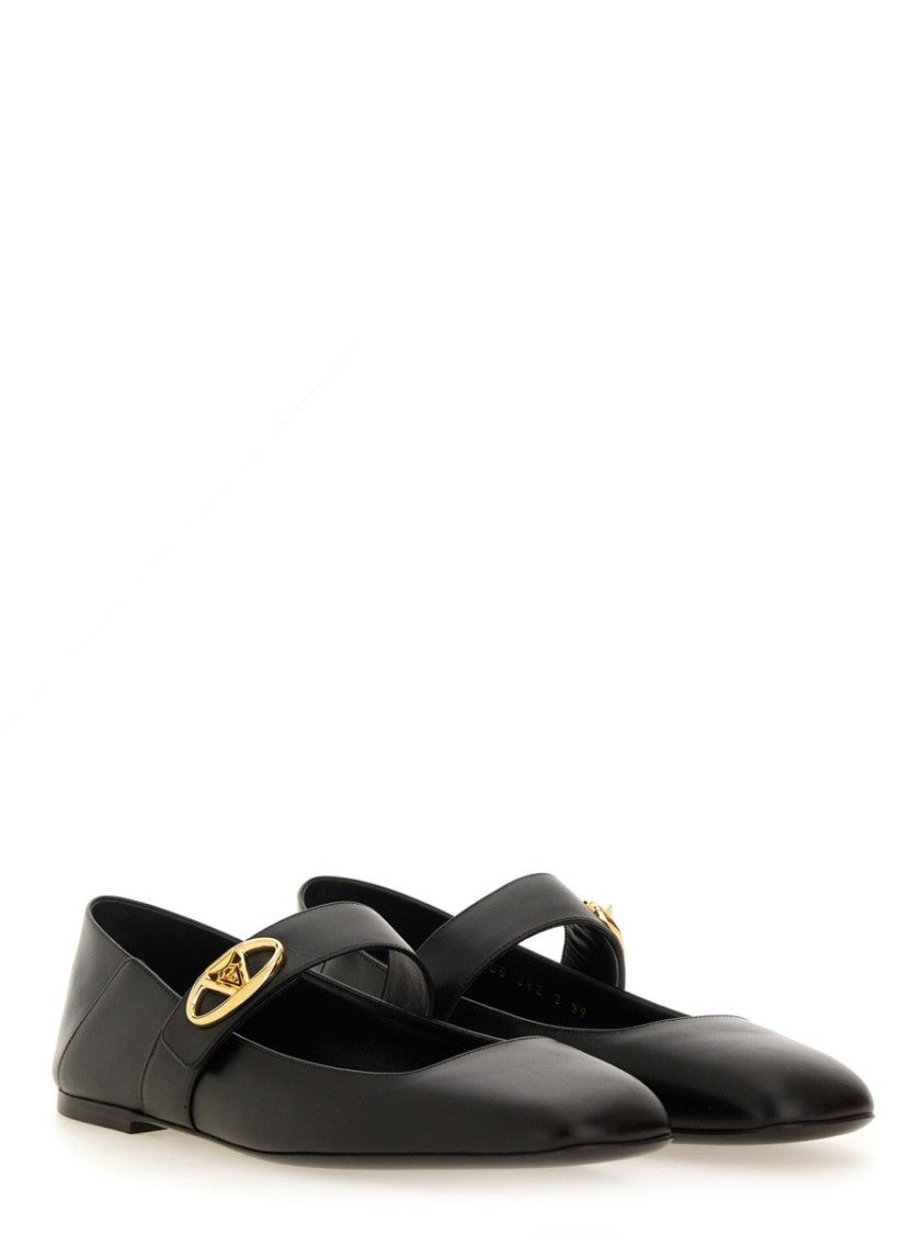 Valentino Garavani Mary-Jane Vlogo Locker Ballerina