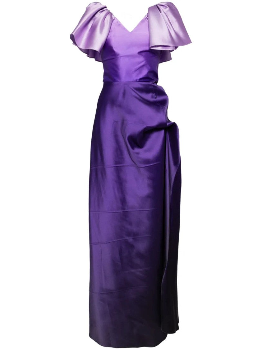 Saiid Kobeisy Gradient Printed Dress With Slit