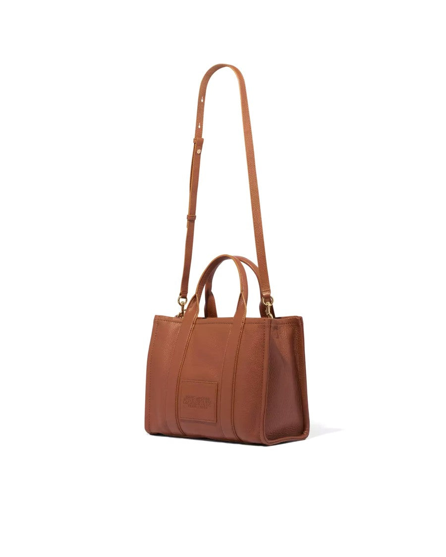 Marc Jacobs The Leather Medium Tote Bag In Argan Oil