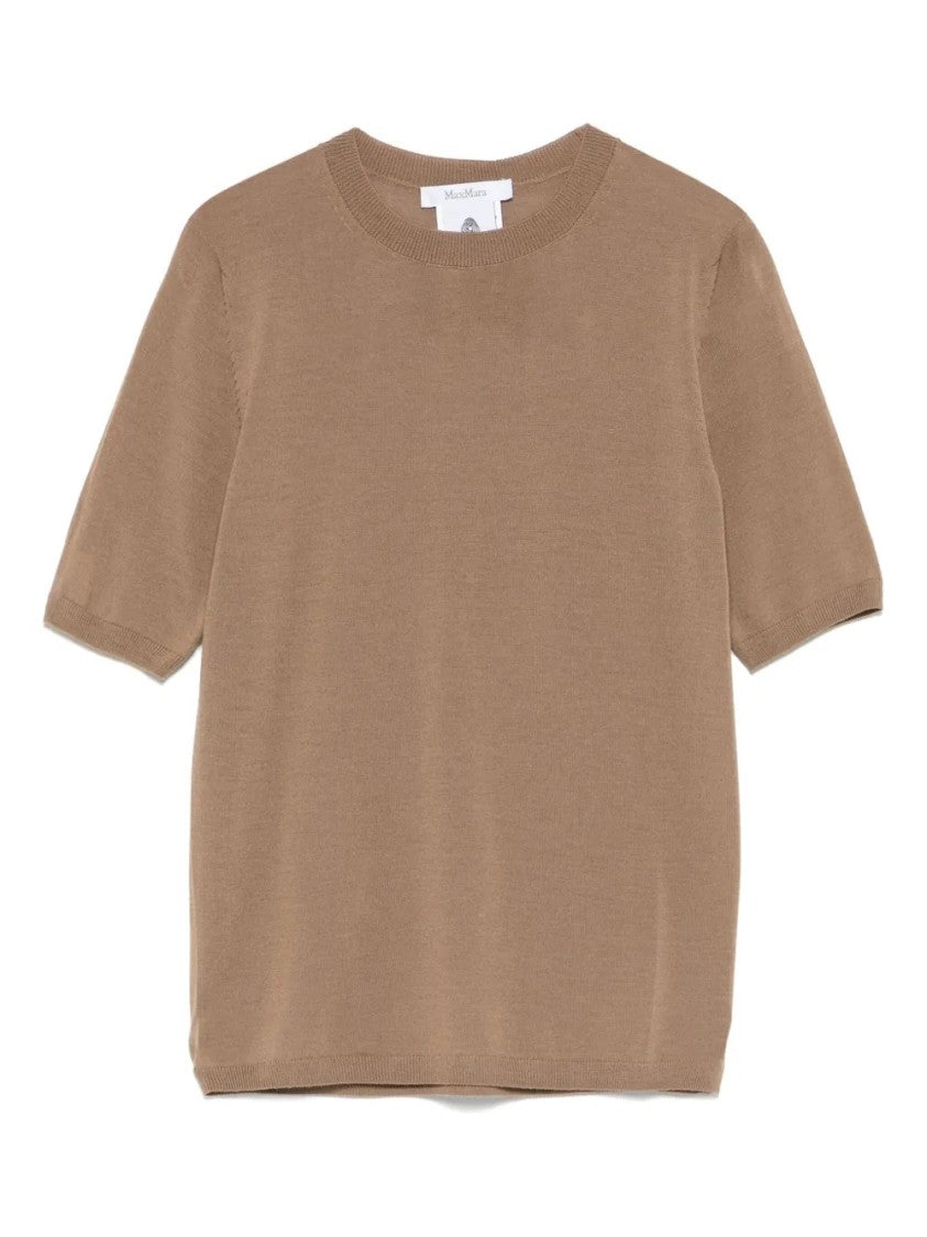Max Mara Fitted Knit Top With Round Neckline