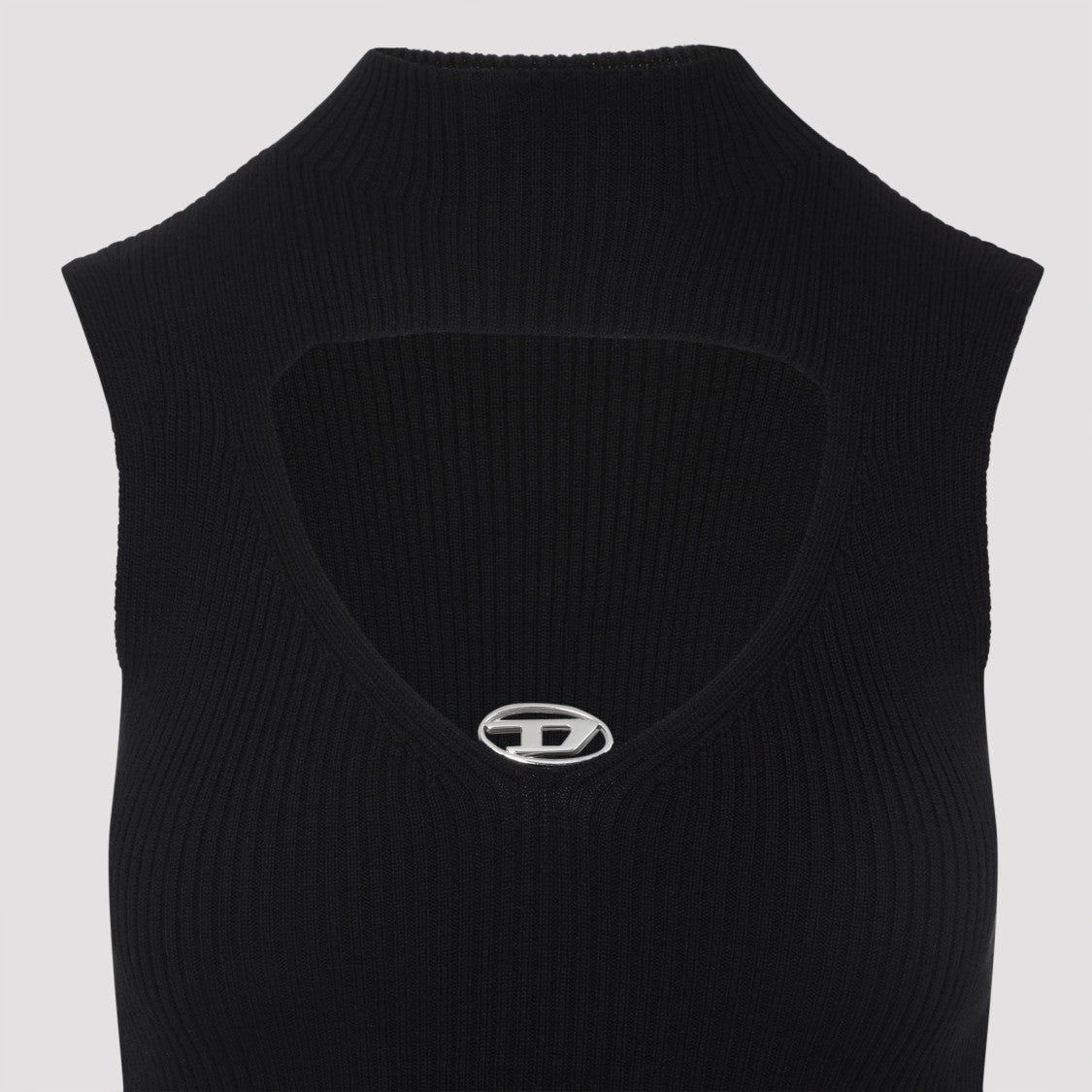 Diesel Fitted Sleeveless Dress With Ribbed Texture