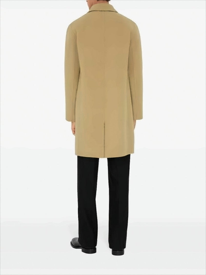 Burberry Mid-Length Brown Wool Coat