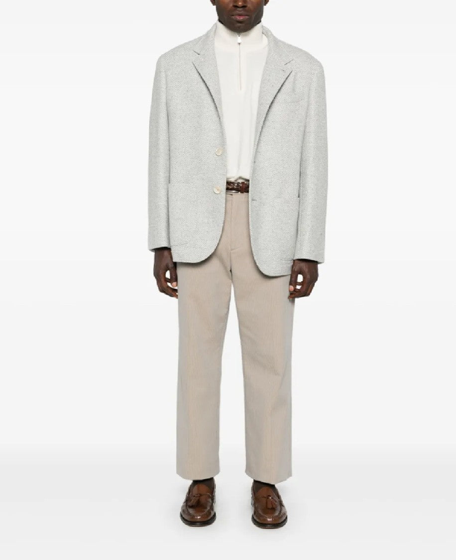 Brunello Cucinelli Half-Zip Knit Pullover With Fitted Silhouette