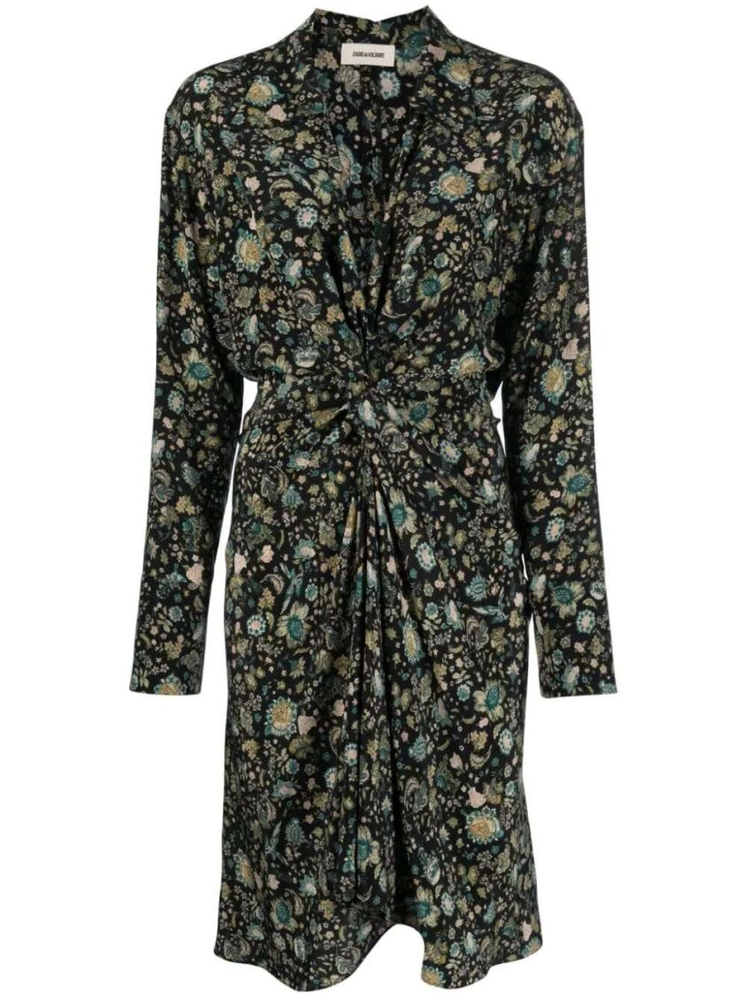 Zadig & Voltaire Rozo Floral-Print Silk Dress