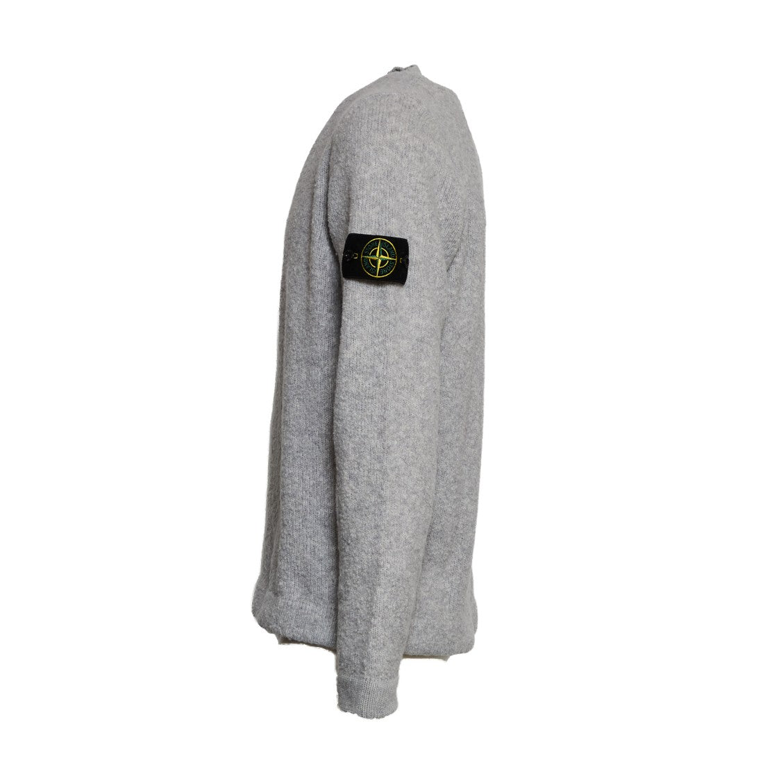 Stone Island Fancy Yarn Knit Sweater With Ribbed Neckline