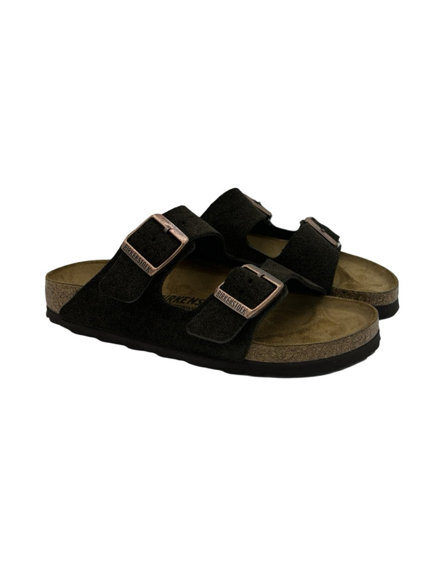 Birkenstock Arizona Suede Sandals With Adjustable Straps In Moca