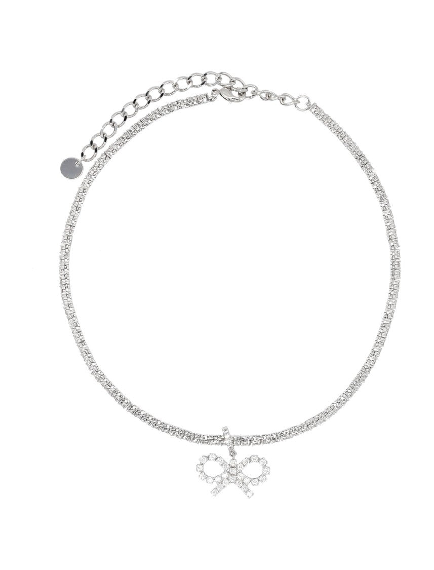 Self-Portrait Tennis Bow Necklace