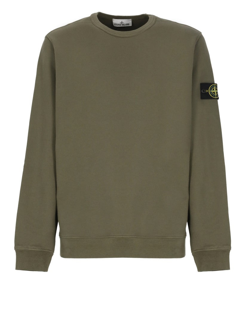 Stone Island Stone Island Green Cotton Sweatshirt