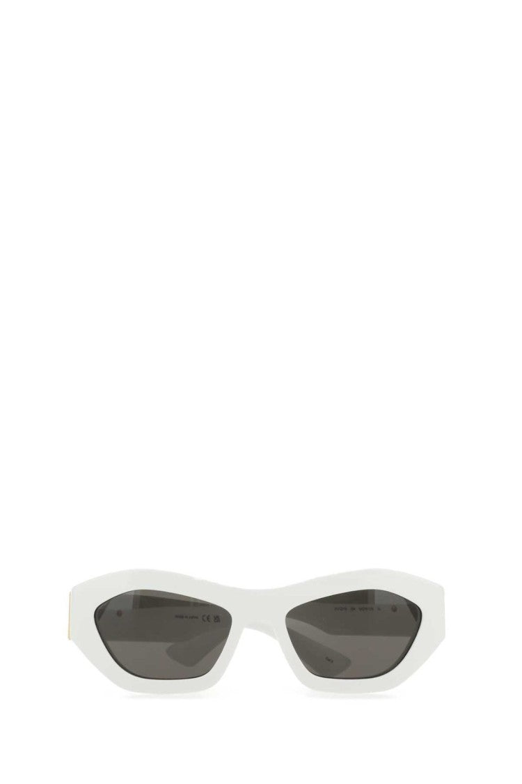 Bottega Veneta Hexagonal Faceted Acetate Sunglasses