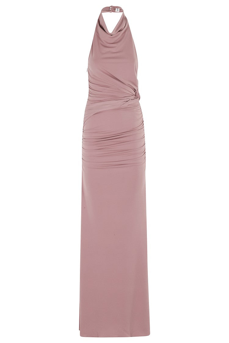 The Andamane Stella Maxi Turtleneck Open Back Maxi Dress