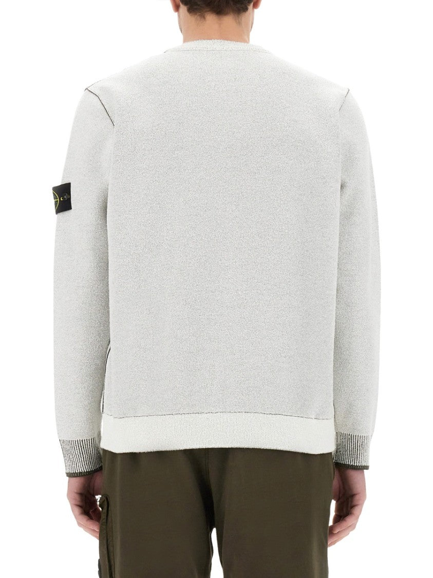 Stone Island Jersey With Logo Patch