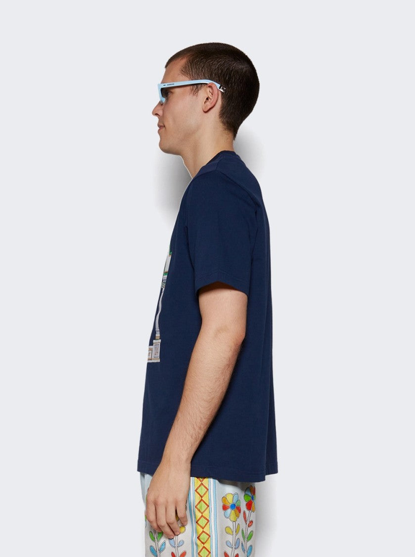 Casablanca La Medaille Printed T-Shirt Black