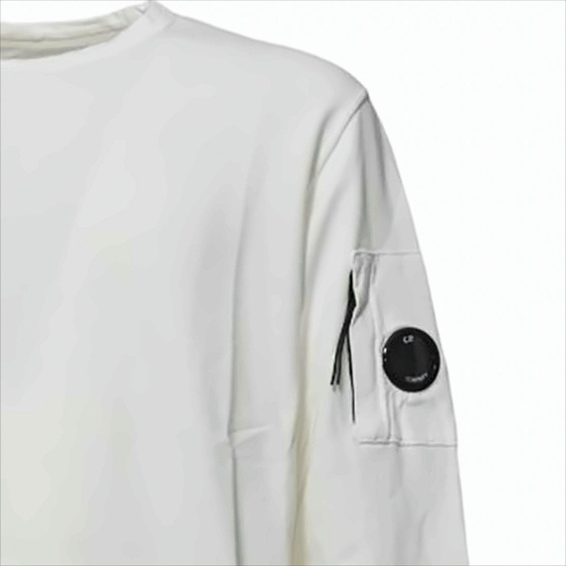 C.P. Company Long-Sleeve Cotton Crewneck T-Shirt With Zippered Pocket Detail