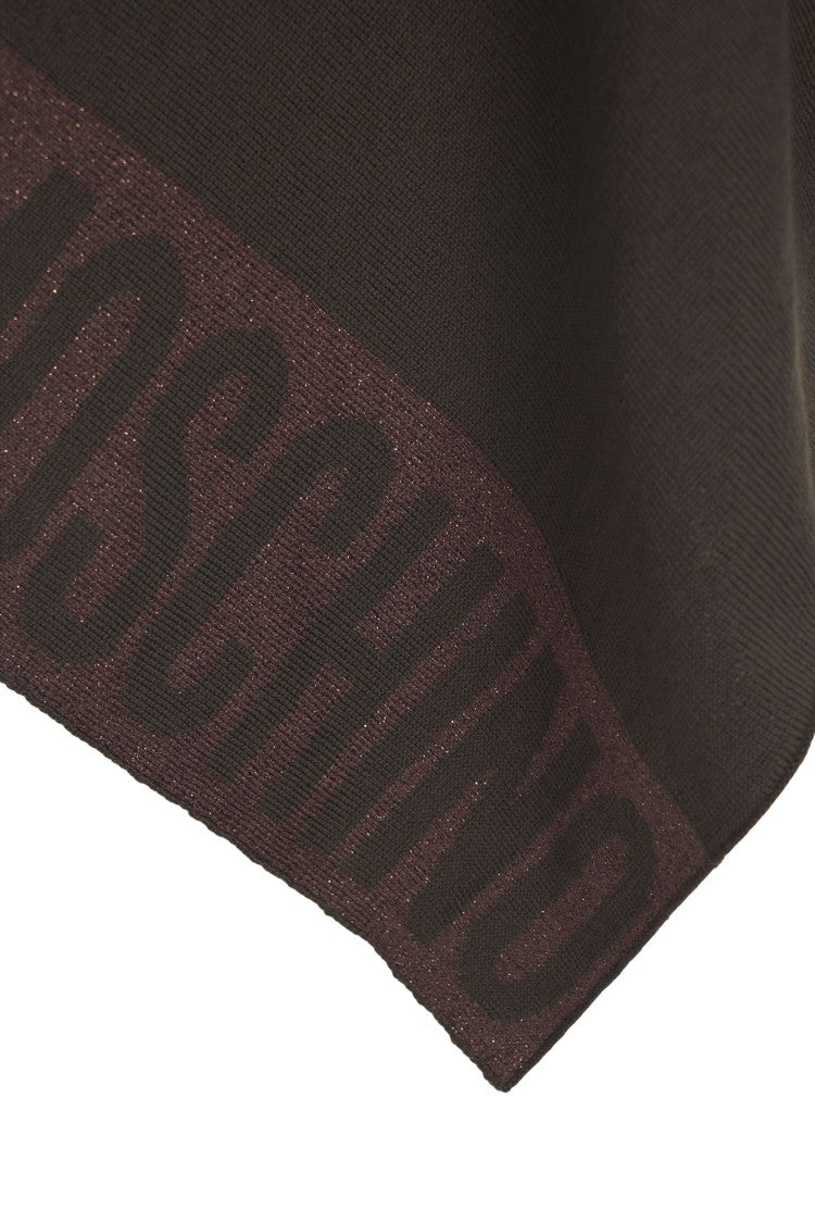 Moschino Wide-Fit Poncho With Contrasting Collar