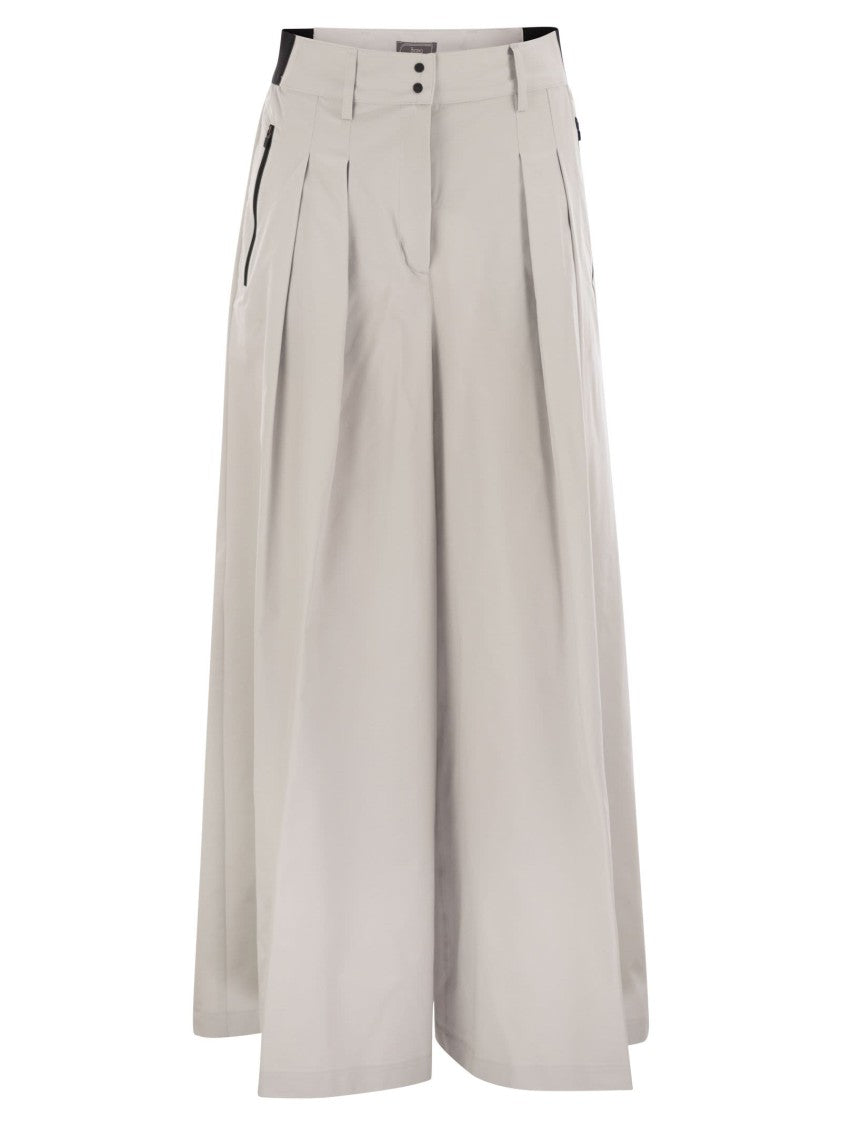 Herno Nylon Trousers With Skirt Effect