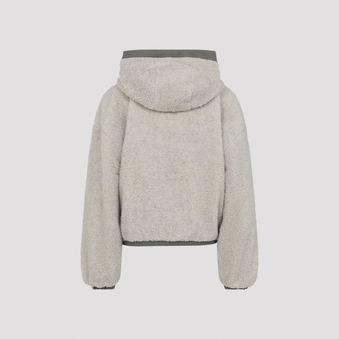 Canada Goose Reversible Wool Jacket With Textured Beige