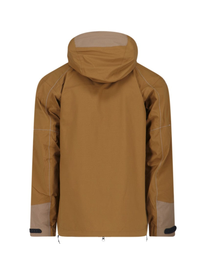 And Wander Zip Jacket, In Brown Waterproof "Pertex Shield" Fabric