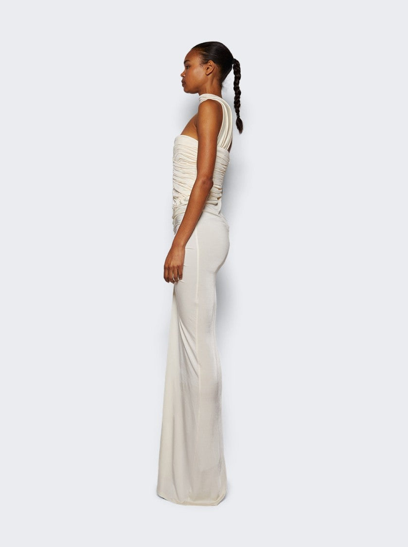 The New Arrivals By Ilkyaz Ozel Samsara Ruched Jersey Dress - Casablanca Lily