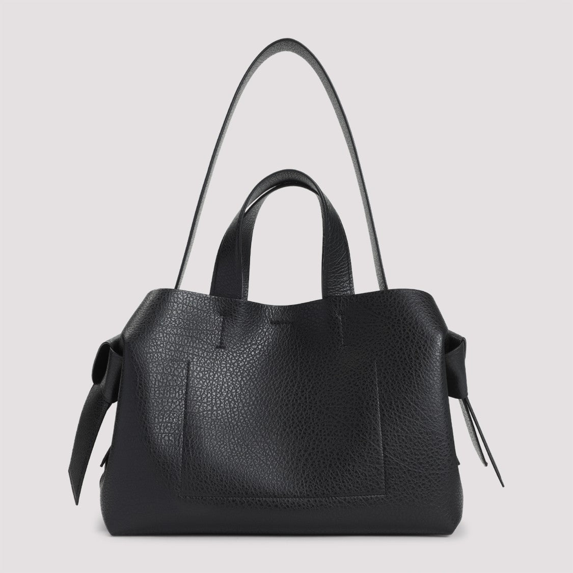 Acne Studios Black Grained Leather Bag