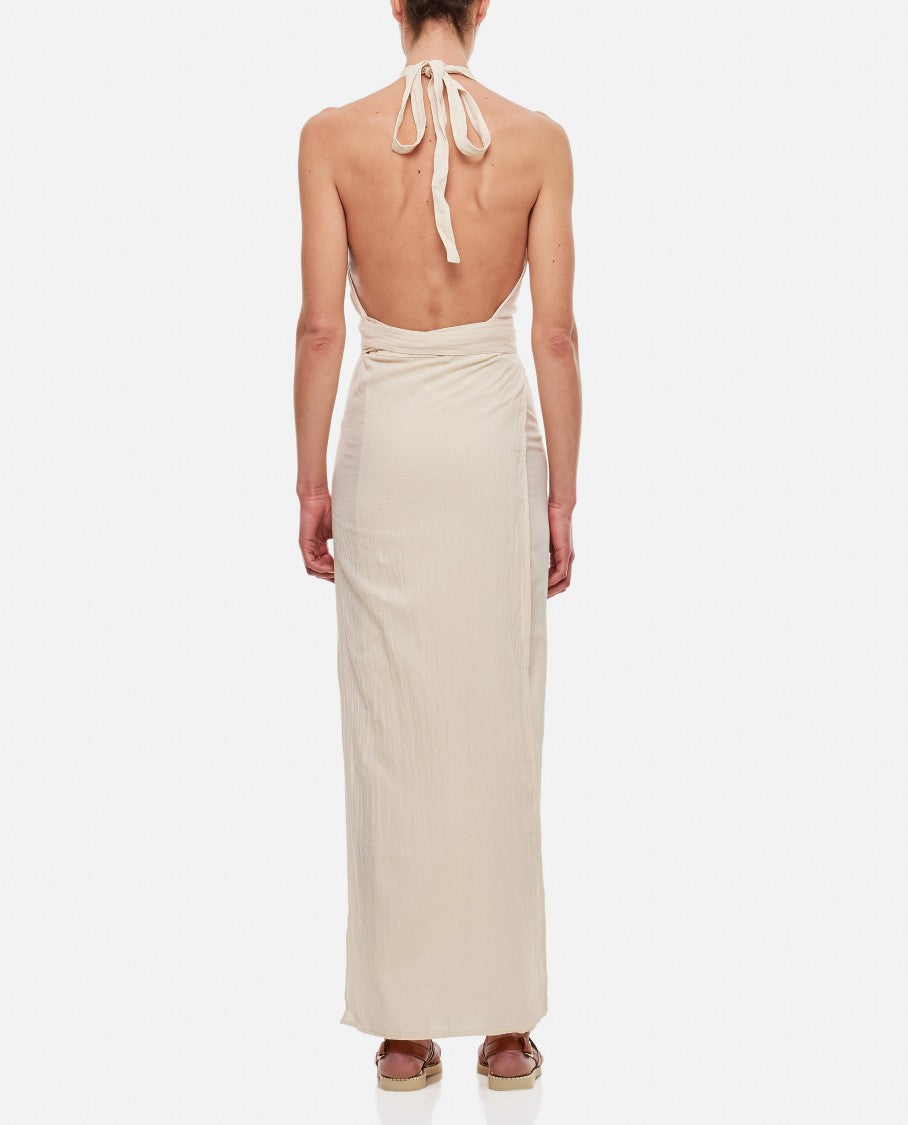 Caravana Tacoh Cotton Long Dress With Slits