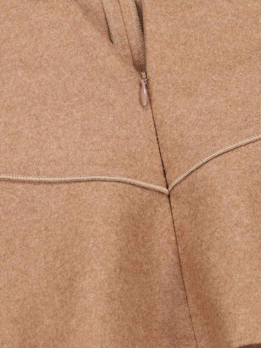 Victoria Beckham Draped Sleeve Top With V-Neckline And Cut-Out Detail