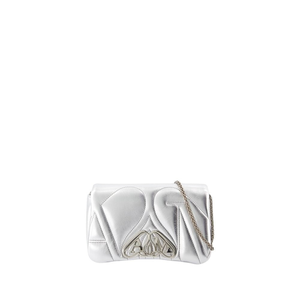 Alexander Mcqueen The Mini Seal Crossbody - Metal - Silver