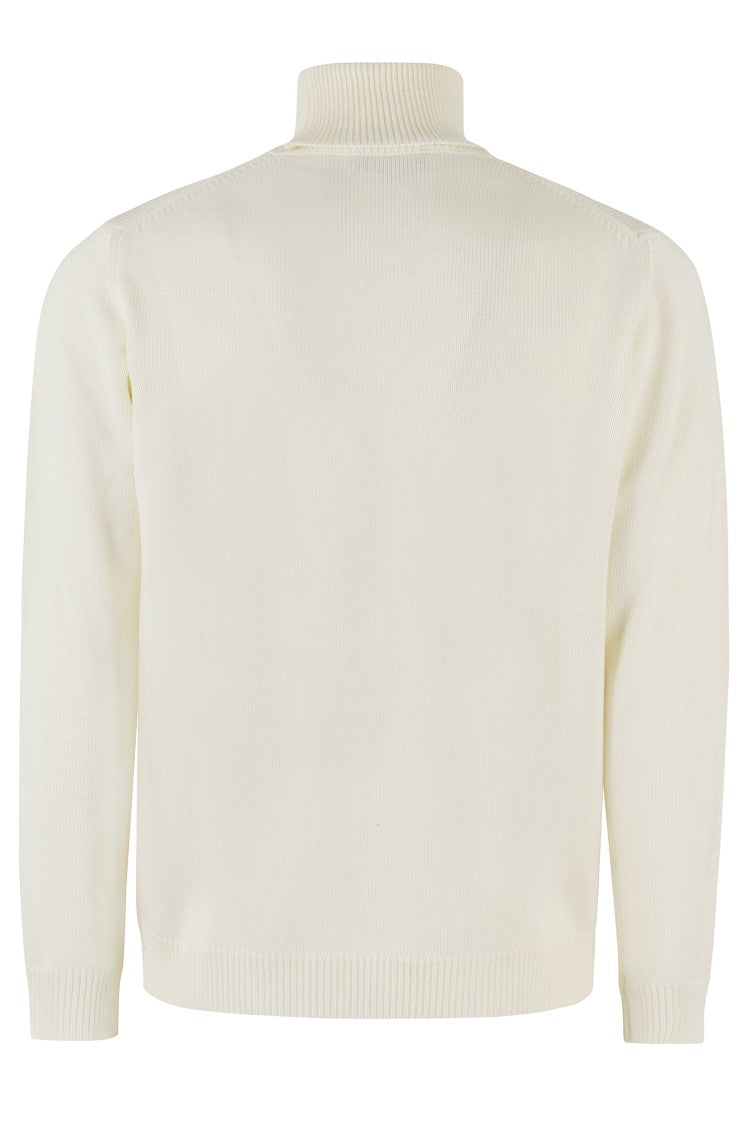 Roberto Collina High Collar Merino Wool Turtleneck Sweater