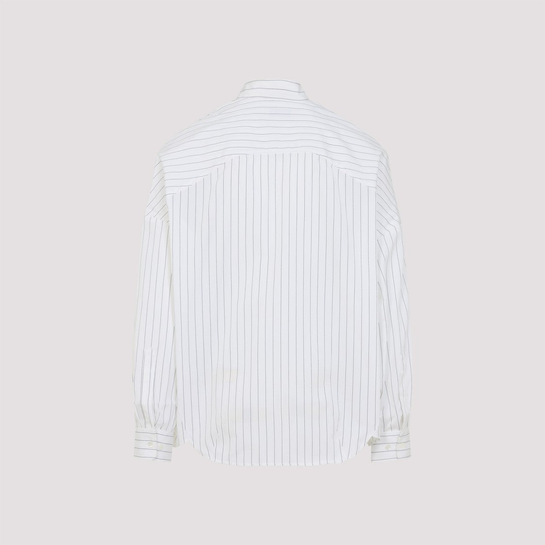 Dries Van Noten Pinstripe Button-Down Shirt In Soft Viscose-Cotton Blend