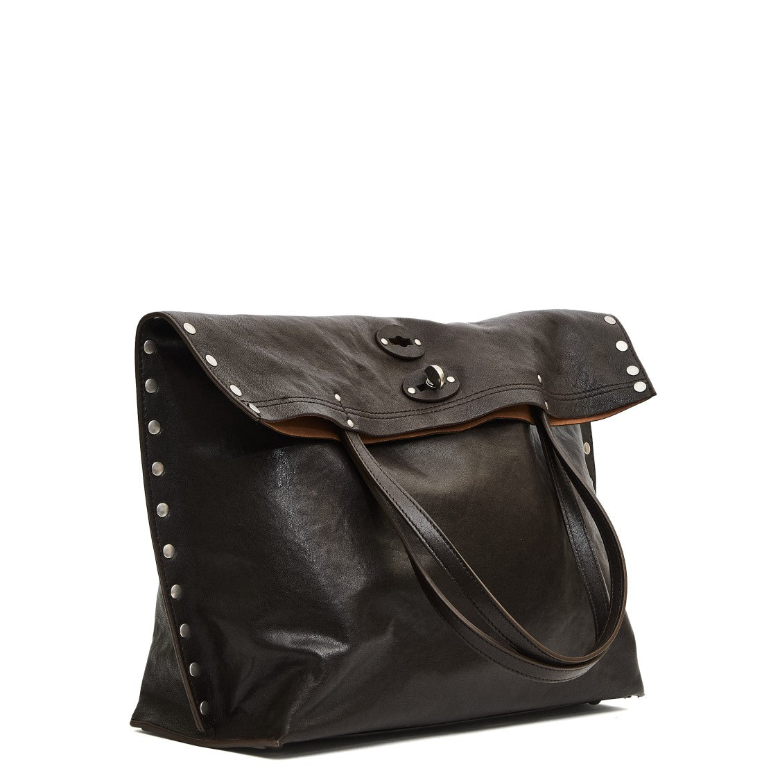Zanellato A'spasso Pelle Invecchiata Brown Carbone