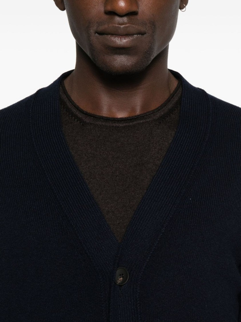 Gran Sasso V-Neck Cardigan Sweater With Button Closure