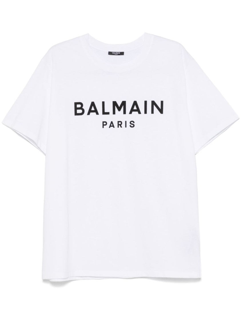 Balmain White Crew Neck T-Shirt