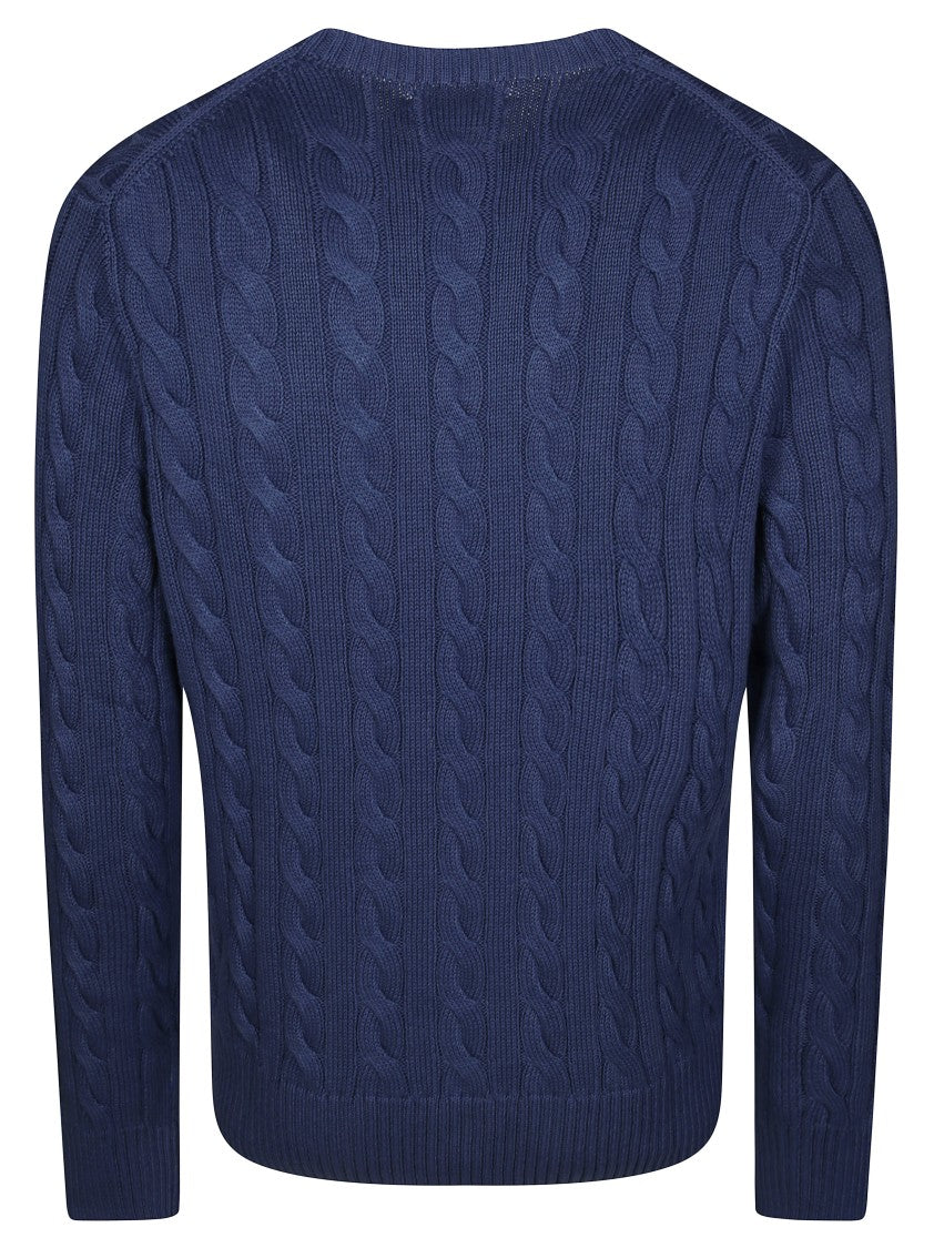 Polo Ralph Lauren Cable Knit Sweater With Round Neckline