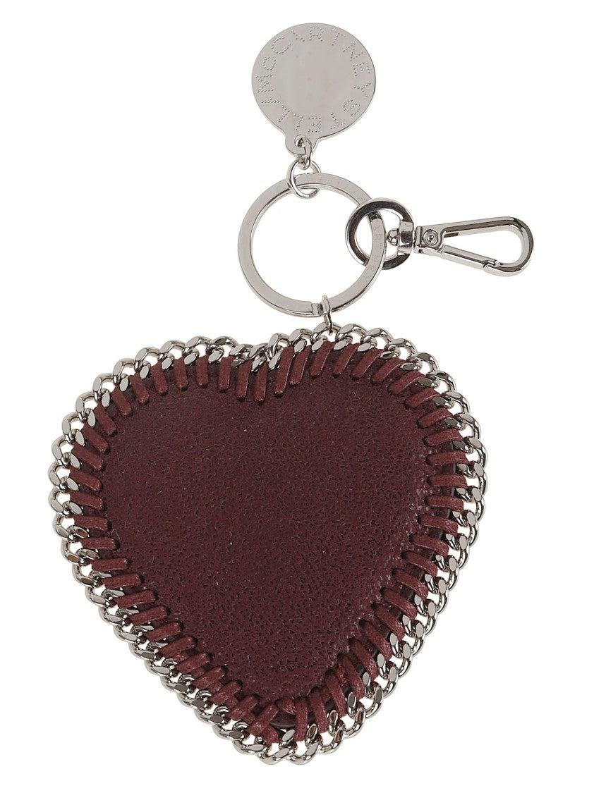Stella Mccartney Falabella Heart Charm Eco Shaggy Deer W/Palladium Chain