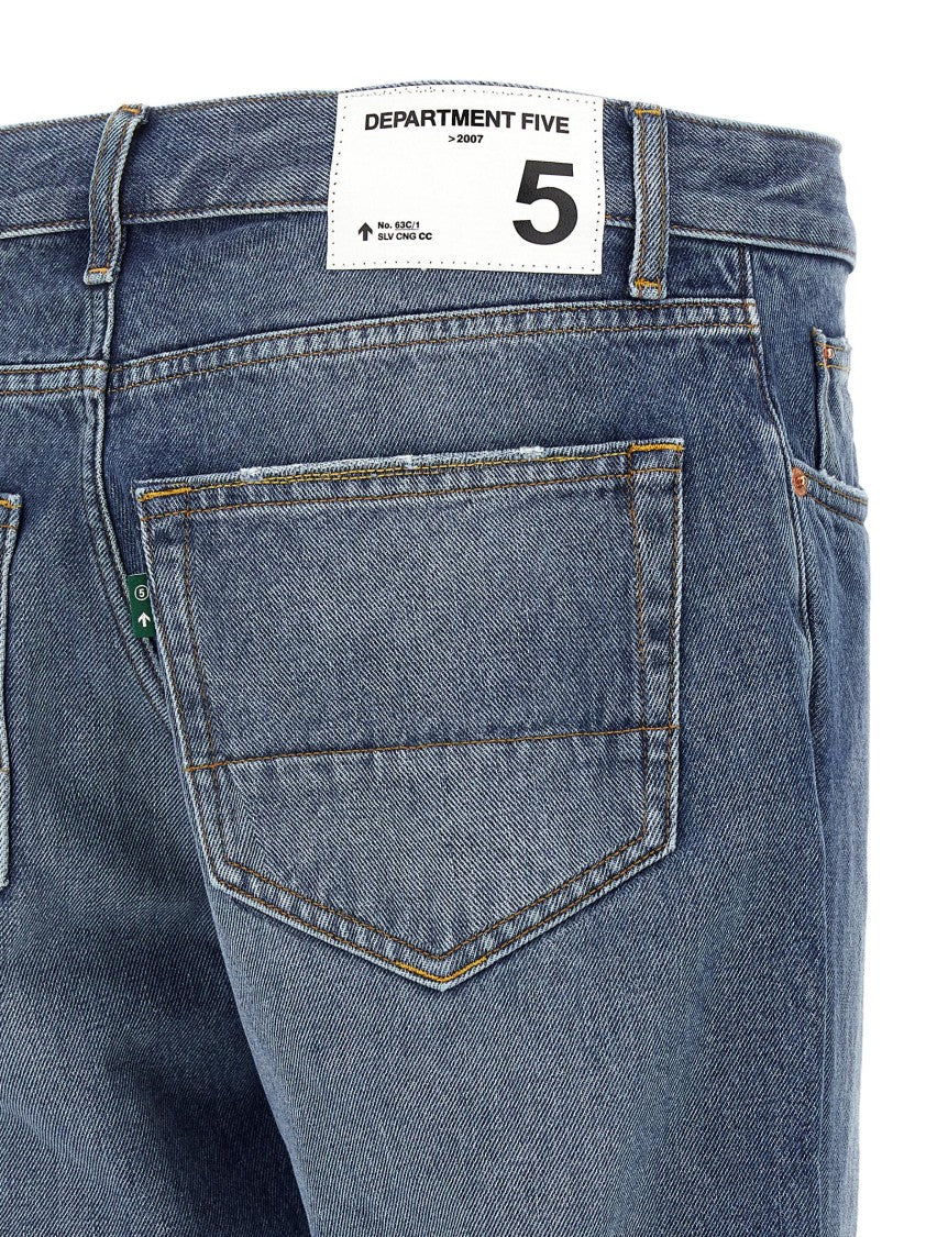 Department Five Used-Effect Stonewashed Denim Jeans With Relaxed Fit