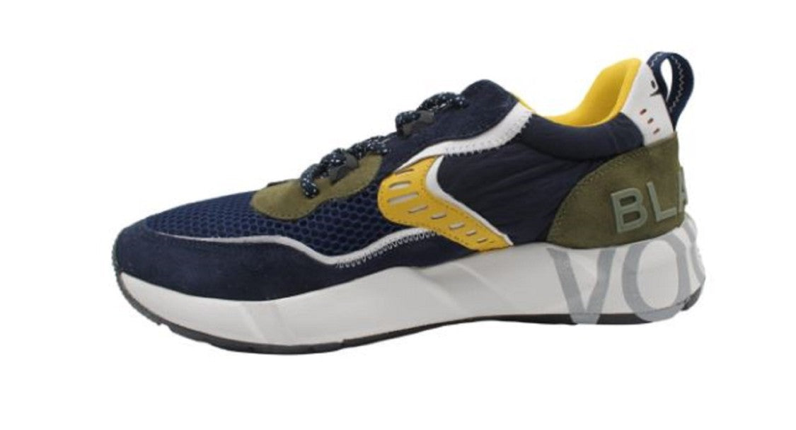 Voile Blanche Navy Laced-Up Shoes