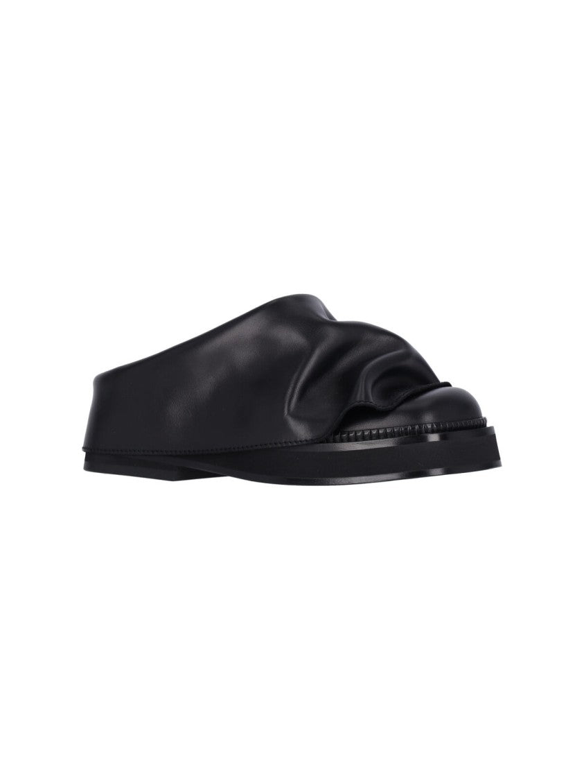 The Attico "Mini Robin" Sabot – Black