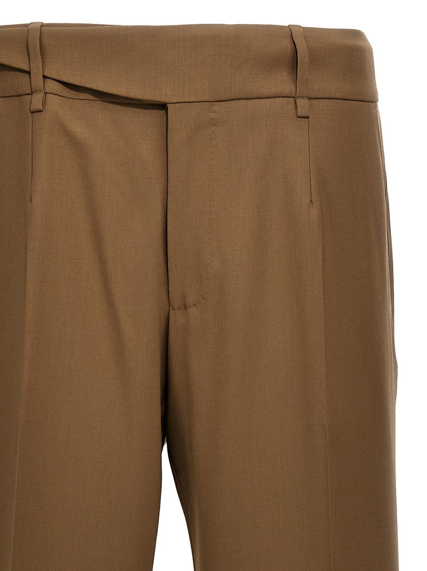 Dolce & Gabbana Tailored Bi-Stretch Trousers With Zip Closure