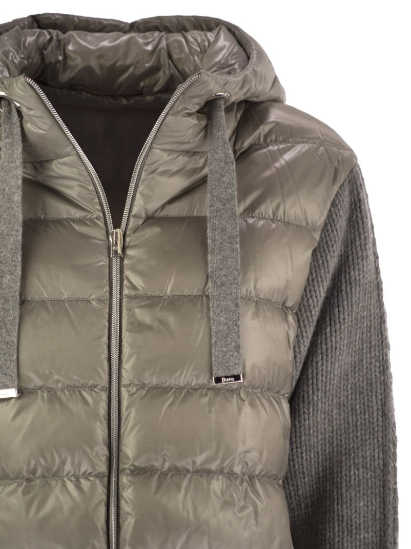 Herno Resort Down Jacket In Ultralight Nylon And Mesh